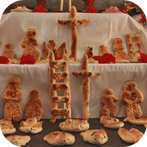 Ofrendas en altar